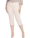 Nydj Plus Marilyn Crop Pink Dusk Jean In Pink