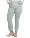 Nydj Marilyn Cuffed Straight Jeans In Tomatillo