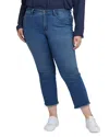 Nydj Marilyn High Rise Straight Ankle Jeans In Blue Ridge In Blue Ridge