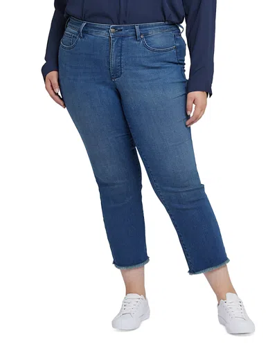Nydj Marilyn High Rise Straight Ankle Jeans In Blue Ridge