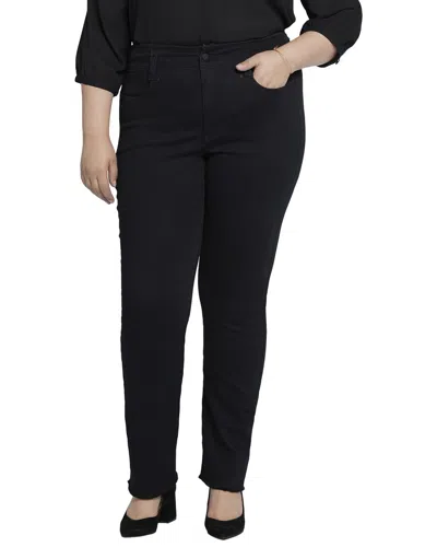 Nydj Plus Marilyn Black Straight Jean