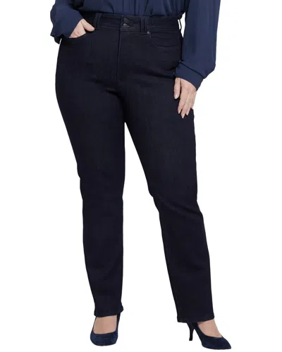 Nydj Plus Marilyn Magical Straight Leg Jean In Black