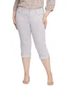 Nydj Plus Marilyn Pearl Grey Crop Jean