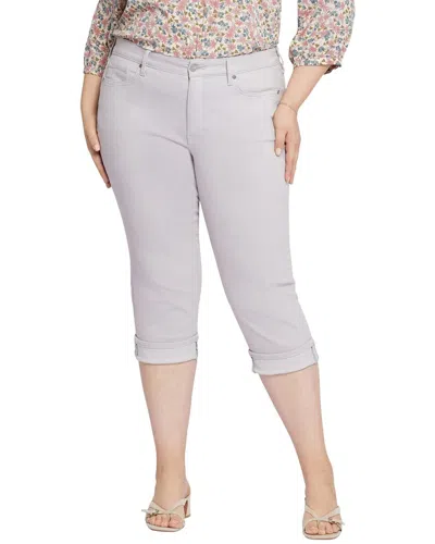 Nydj Plus Marilyn Pearl Grey Crop Jean