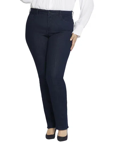 Nydj Plus Marilyn Rinse Straight Jean In Blue