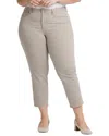 Nydj Marilyn Stripe Crop Straight Leg Jeans In Multi