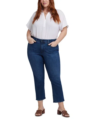 Nydj Marilyn Straight Ankle Jeans In Ibiza Blue