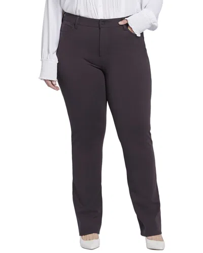 Nydj Plus Marilyn Straight Pant In Black