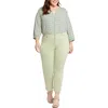 Shop Nydj Plus Marilyn Womens Solid Denim Straight Leg Jeans In Multi