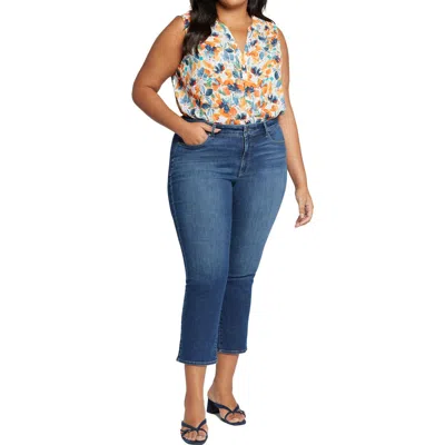 Nydj Plus Marilyn Womens Stretch Denim Ankle Jeans In Multi