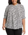 Nydj Print Peasant Top