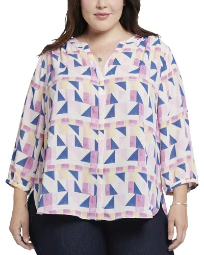Nydj Plus Size Pintuck Blouse In Marquette