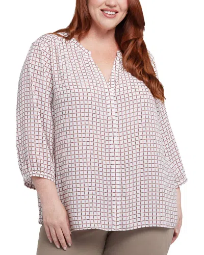 Nydj Plus Pintuck Blouse