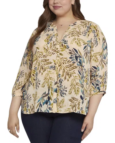 Nydj Plus Pintuck Blouse