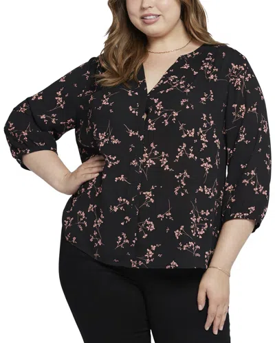 NYDJ PLUS PINTUCK BLOUSE