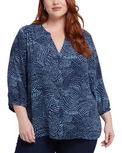 Nydj Plus Pintuck Blouse