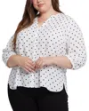 Nydj Plus Pintuck Blouse