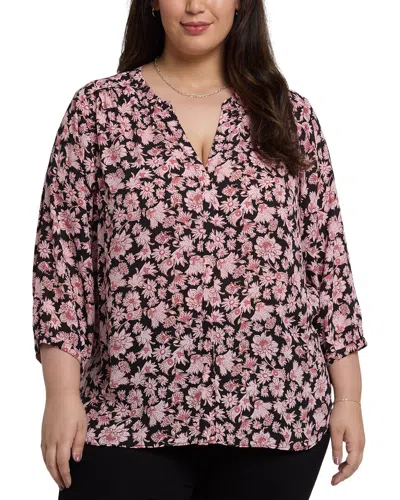 NYDJ NYDJ PLUS PINTUCK BLOUSE
