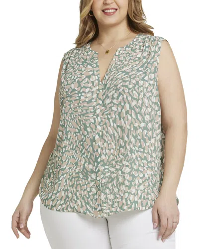 NYDJ NYDJ PLUS PINTUCK BLOUSE