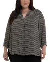 Nydj Pintuck Blouse In Multi