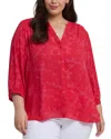 Nydj Pintuck Blouse In Valencia