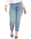 Nydj Plus Piper Relaxed Straight Jean