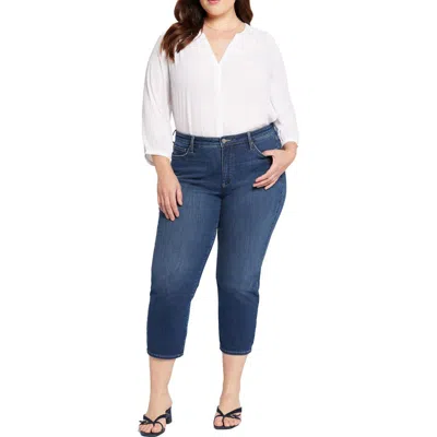 NYDJ PLUS PIPER WOMENS CROP COTTON CROPPED JEANS