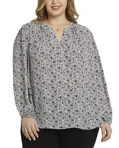NYDJ NYDJ PLUS PUFF SLEEVE POPOVER