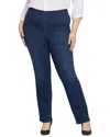 Nydj Plus Bailey Palace Straight Jean In Blue