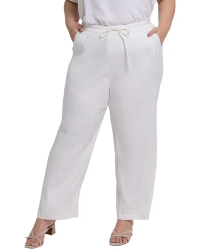 Nydj Plus Relaxed White Pant Jean