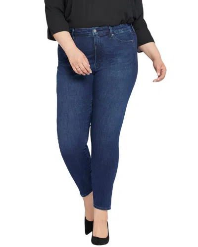 Nydj Plus Seamless High-rise Ami Skinny Jean In Blue