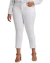 Nydj Plus Sheri Optic White Ankle Crop Jean In White