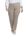 Nydj Plus Sheri Saddle Wood Slim Cargo Jean