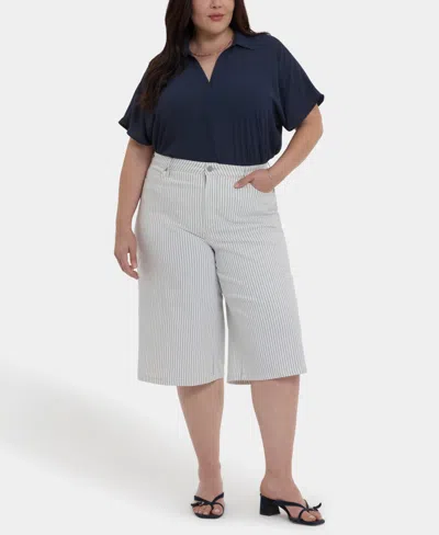 Nydj Plus Size Amelia Culotte Capri Jeans In Blue