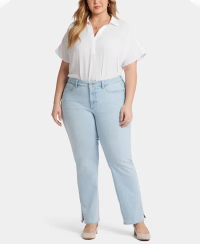 Nydj Plus Size Barbara Bootcut Denim Jeans In Ocean Front