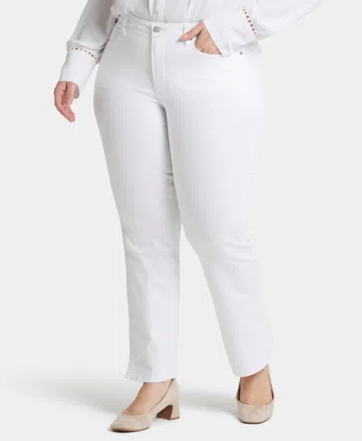 Nydj Plus Size Barbara Bootcut Jeans In Optic White