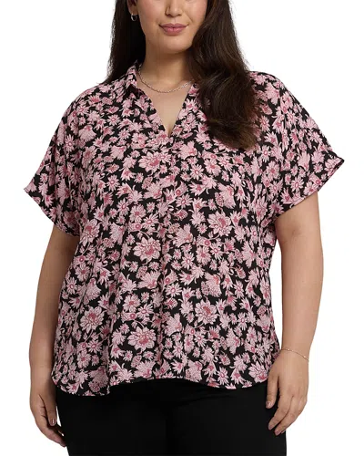 Nydj Size Becky Blouse In Lilia Garden