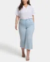 Nydj Plus Size Brigitte Wide Leg Capri Jeans In Blue
