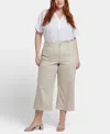 Nydj Plus Size Brigitte Wide Leg Capri Jeans In Neutral