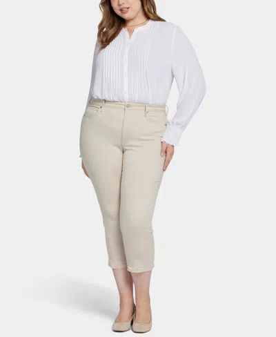 Nydj Plus Size Chloe Capri Jeans In Neutral