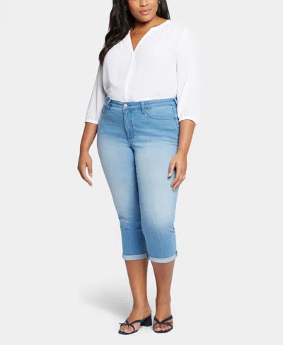 Nydj Plus Size Chloe Skinny Capri Jeans In Debut