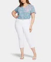 Nydj Plus Size Chloe Skinny Capri Jeans In Optic White
