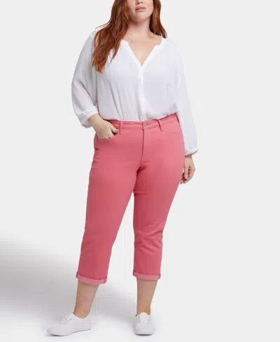 Nydj Plus Size Chloe Skinny Capri Jeans In Pink