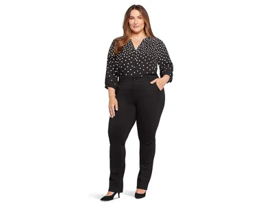Nydj Plus Size Slim Trouser Pant In Black