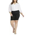Nydj Plus Size Ella Denim Shorts With Side Slits