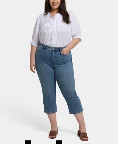 NYDJ PLUS SIZE JONI RELAXED CAPRI JEANS