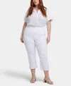 Nydj Plus Size Margot Girlfriend Pull On Jeans In White