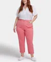 Nydj Plus Size Margot Girlfriend Pull On Jeans In Pink