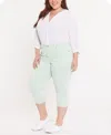Nydj Plus Size Marilyn Crop Cuff Denim Jeans In Desert Dew