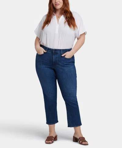 Nydj Plus Size Marilyn Straight Ankle Jeans In Blue